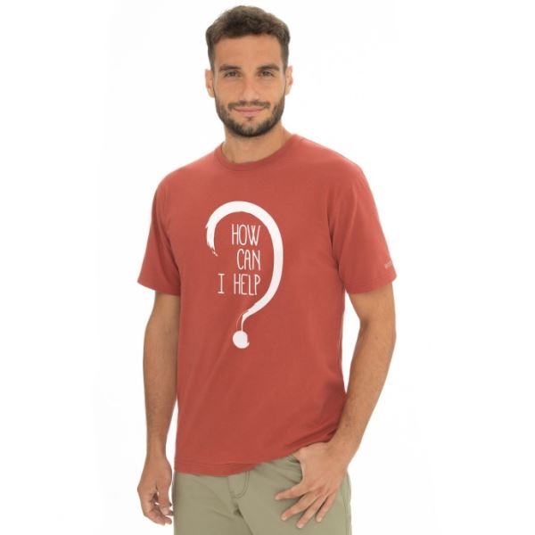 Pánské tričko BUSHMAN ČLOVĚK V TÍSNI 2023 cihlová