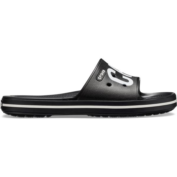 Pánské pantofle Crocs CROCBAND III Printed Slide černá/bílá