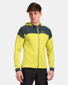 Pánská strečová mikina s kapucí Kilpi MEMPHIS-M světle zelená Pánská strečová mikina s kapucí Kilpi MEMPHIS-M světle zelená