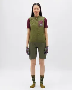 Dámská gravel vesta Silvini Caira zelená/růžová Dámská gravel vesta Silvini Caira zelená/růžová