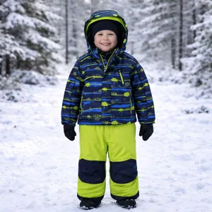 Dětská lyžařská kombinéza 3 v 1 Killtec 5 tmavě modrá/limetková Dětská lyžařská kombinéza 3 v 1 Killtec 5 tmavě modrá/limetková