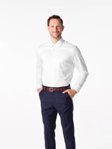 Pánská elegantní košile CityZen ACHIM slim fit bílá Pánská elegantní košile CityZen ACHIM slim fit bílá