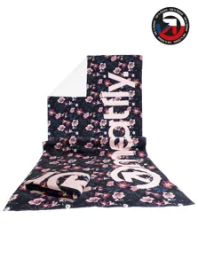 Ručník Meatfly Wave černá/růžová Ručník Meatfly Wave černá/růžová