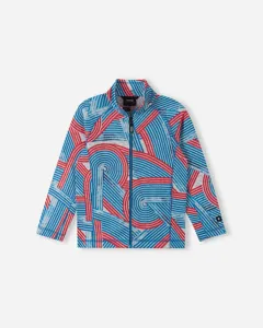 Dětská fleecová mikina Reima Niksini modrá/červená Dětská fleecová mikina Reima Niksini modrá/červená