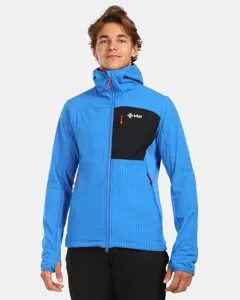 Pánská fleecová mikina s kapucí Kilpi FRENI-M modrá Pánská fleecová mikina s kapucí Kilpi FRENI-M modrá