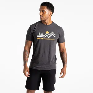 Pánské bavlněné tričko Dare2b MOVEMENT III tmavě šedá Pánské bavlněné tričko Dare2b MOVEMENT III tmavě šedá