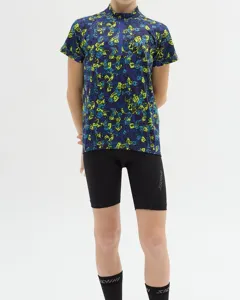 Dětský cyklistický dres Silvini Scrivia modrá/neonově žlutá Dětský cyklistický dres Silvini Scrivia modrá/neonově žlutá