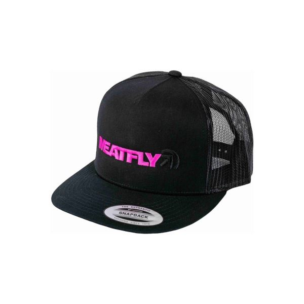 Kšiltovka Meatfly Percy Trucker Snapback černá/růžová