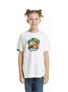 Dětské tričko Meatfly Moto bílá Dětské tričko Meatfly Moto bílá