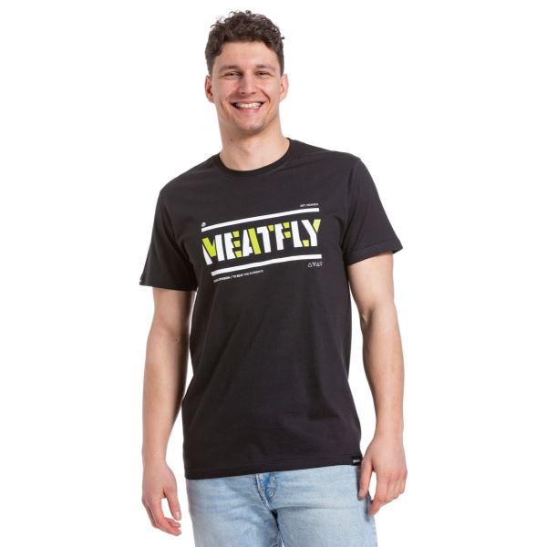 Pánské tričko Meatfly Rele černá