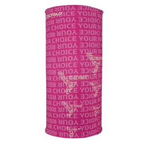 Unisex multifunkční nákrčník Silvini Motivo růžová/černá Unisex multifunkční nákrčník Silvini Motivo růžová/černá