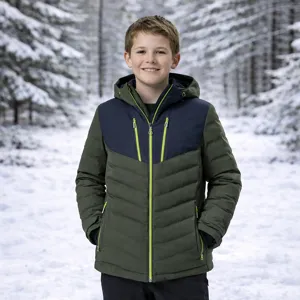 Chlapecká zimní bunda Killtec 163 zelená/černá Chlapecká zimní bunda Killtec 163 zelená/černá