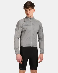 Pánská cyklistická bunda Kilpi RAINAR-M světle šedá Pánská cyklistická bunda Kilpi RAINAR-M světle šedá