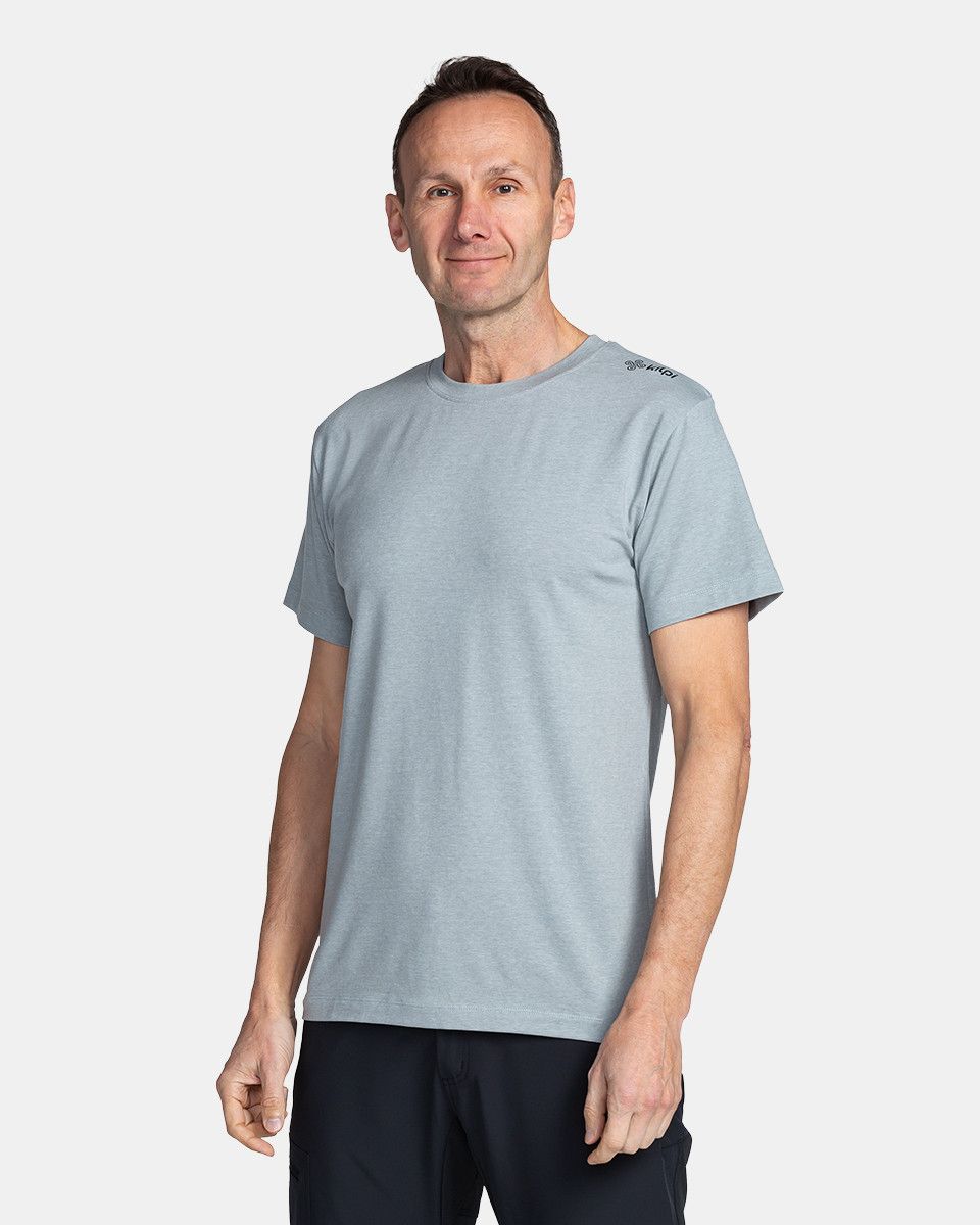 Pánské bavlněné triko kilpi promo-m světle šedá xxl