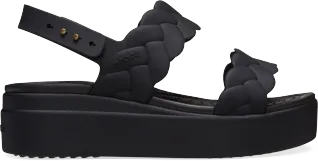 Dámské boty Crocs BROOKLYN Woven černá Dámské boty Crocs BROOKLYN Woven černá
