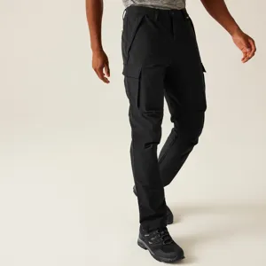 Pánské outdoorové kalhoty Regatta QUESTRA CARGO černá Pánské outdoorové kalhoty Regatta QUESTRA CARGO černá