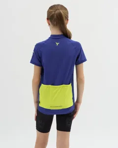 Dětský cyklistický dres Silvini Mazzani modrá/neonově žlutá Dětský cyklistický dres Silvini Mazzani modrá/neonově žlutá