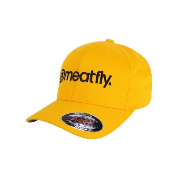 Kšiltovka Meatfly Brand Flexfit žlutá