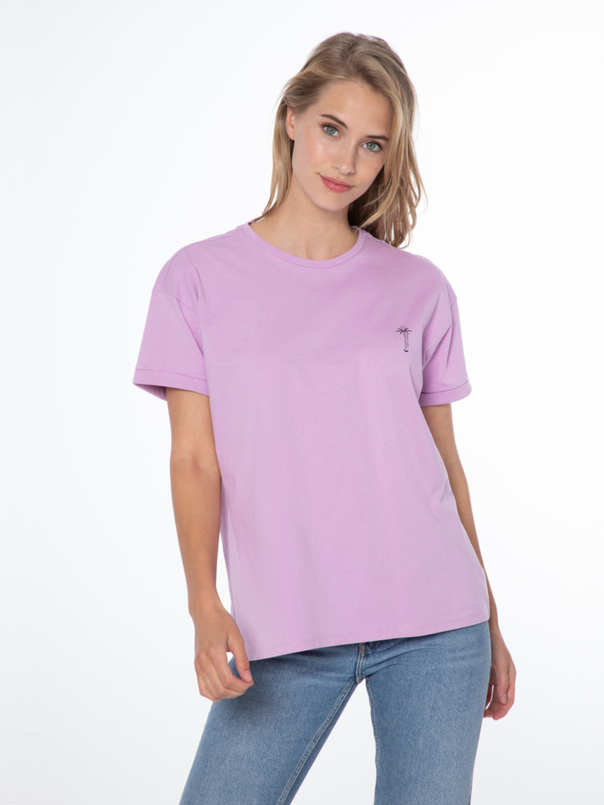 Dámské bavlněné tričko protest elsao fialová 40
