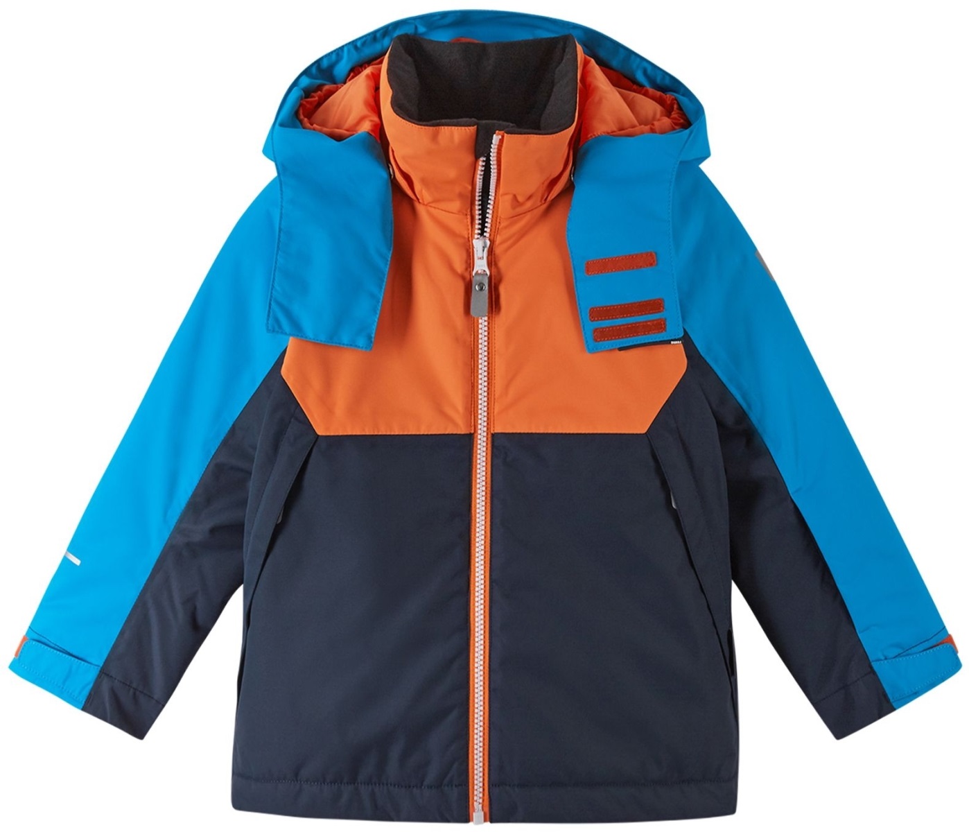 Chlapecká zimní lyžařská bunda reima autti modrá/oranžová 116