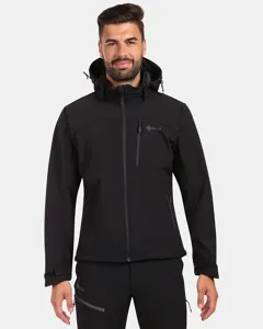 Pánská softshellová bunda Kilpi ONTAVIO-M černá Pánská softshellová bunda Kilpi ONTAVIO-M černá