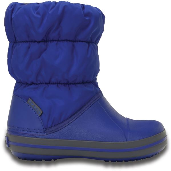 Dětské zimní boty Crocs WINTER PUFF modrá/šedá