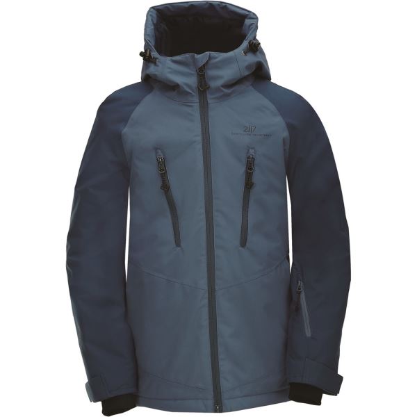 Dětská zimní lyžařská bunda 2117 LAMMHULT námořnicky modrá
