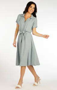 Dámské šaty s krátkým rukávem 5F090 LITEX světle mentolová Dámské šaty s krátkým rukávem 5F090 LITEX světle mentolová
