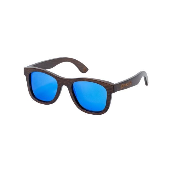 Sluneční brýle Meatfly Bamboo tmavě modrá