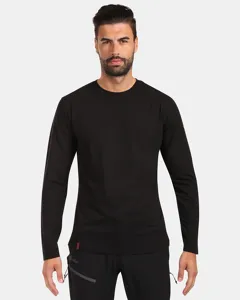 Pánské bavlněné tričko s dlouhým rukávem Kilpi PROMOX-M černá Pánské bavlněné tričko s dlouhým rukávem Kilpi PROMOX-M černá