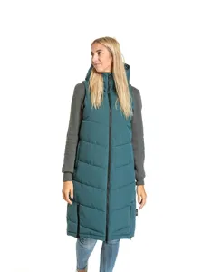 Dámská zimní dlouhá vesta Meatfly Tama petrolejová Dámská zimní dlouhá vesta Meatfly Tama petrolejová