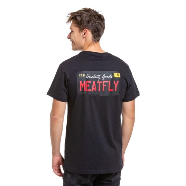 Pánské tričko Meatfly Plate černá
