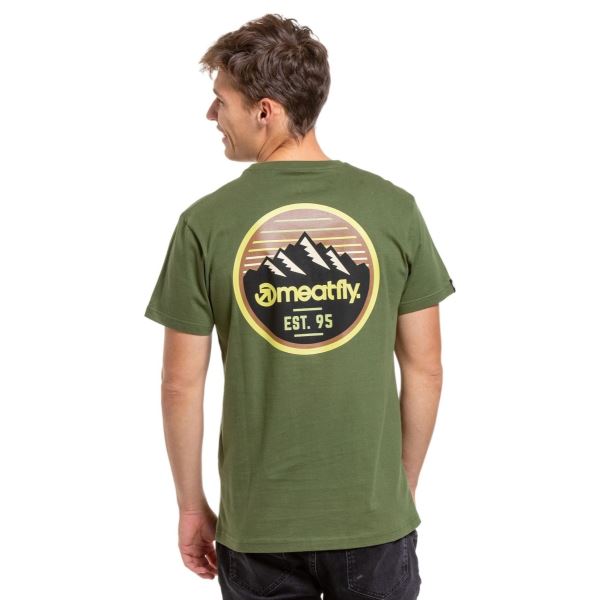 Pánské tričko Meatfly Peaky zelená