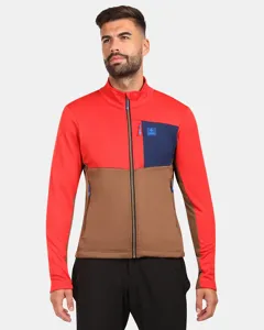 Pánská fleecová mikina Kilpi ERIN-M hnědá Pánská fleecová mikina Kilpi ERIN-M hnědá