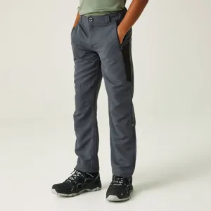 Dětské kalhoty Regatta SORCER VI šedá/černá Dětské kalhoty Regatta SORCER VI šedá/černá