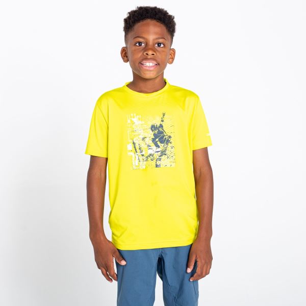 Dětské funkční tričko Dare2b RIGHTFUL neonově žlutá
