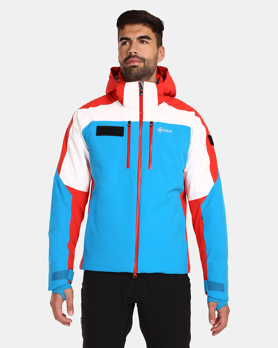 Levně Pánská lyžařská bunda kilpi dexen-m modrá/červená l