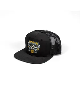Kšiltovka Meatfly Crossbones Trucker černá Kšiltovka Meatfly Crossbones Trucker černá