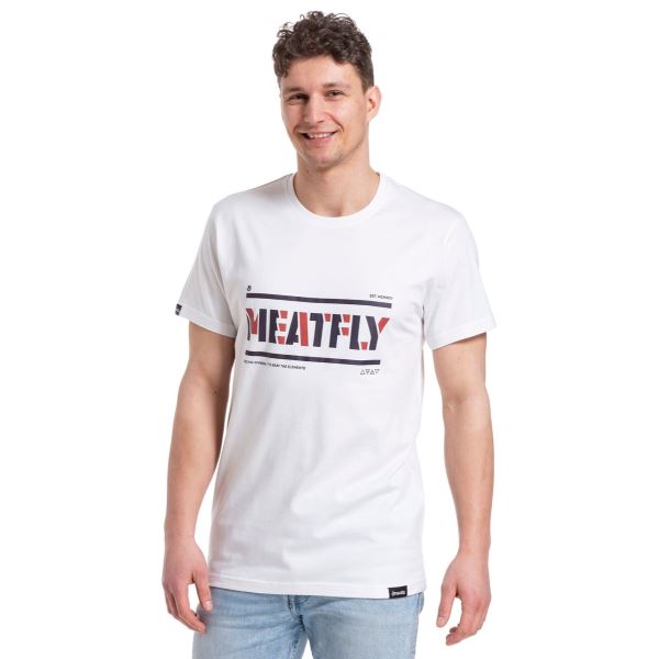 Pánské tričko Meatfly Rele bílá