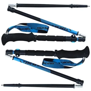 Trekingové hole teleskopické Viking Meru One Touch černá/modrá Trekingové hole teleskopické Viking Meru One Touch černá/modrá