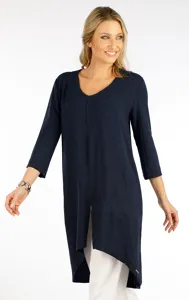 Dámská tunika s 3/4 rukávem 5F093 LITEX tmavě modrá Dámská tunika s 3/4 rukávem 5F093 LITEX tmavě modrá