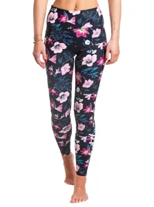 Dámské termo legíny Meatfly Jenna černá/růžová Dámské termo legíny Meatfly Jenna černá/růžová
