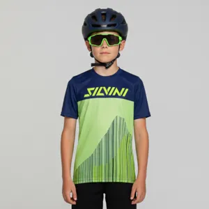 Dětský enduro dres Silvini Denni modrá/zelená Dětský enduro dres Silvini Denni modrá/zelená