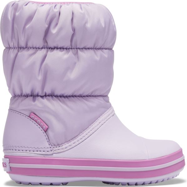 Dětské zimní boty Crocs WINTER PUFF světle fialová