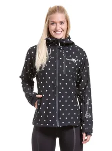 Dámská softshellový bunda Meatfly Zaja černá/puntíky Dámská softshellový bunda Meatfly Zaja černá/puntíky