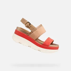 Dámské sandály Geox Gardenia červená Dámské sandály Geox Gardenia červená