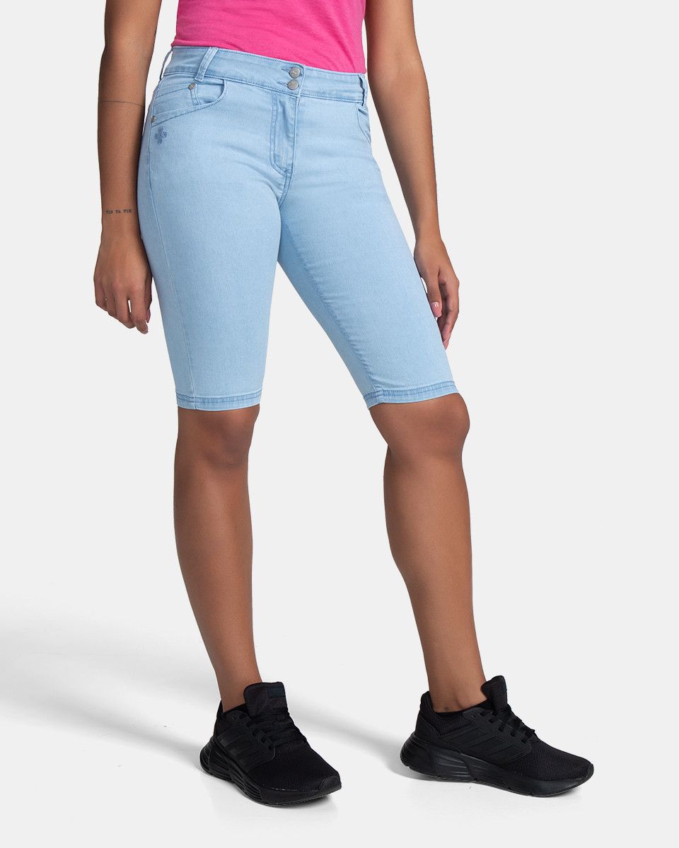 Dámské jeansové šortky kilpi pariva-w světle modrá 36
