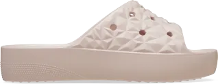 Dámské pantofle Crocs Classic Platform Geometric světle růžová Dámské pantofle Crocs Classic Platform Geometric světle růžová