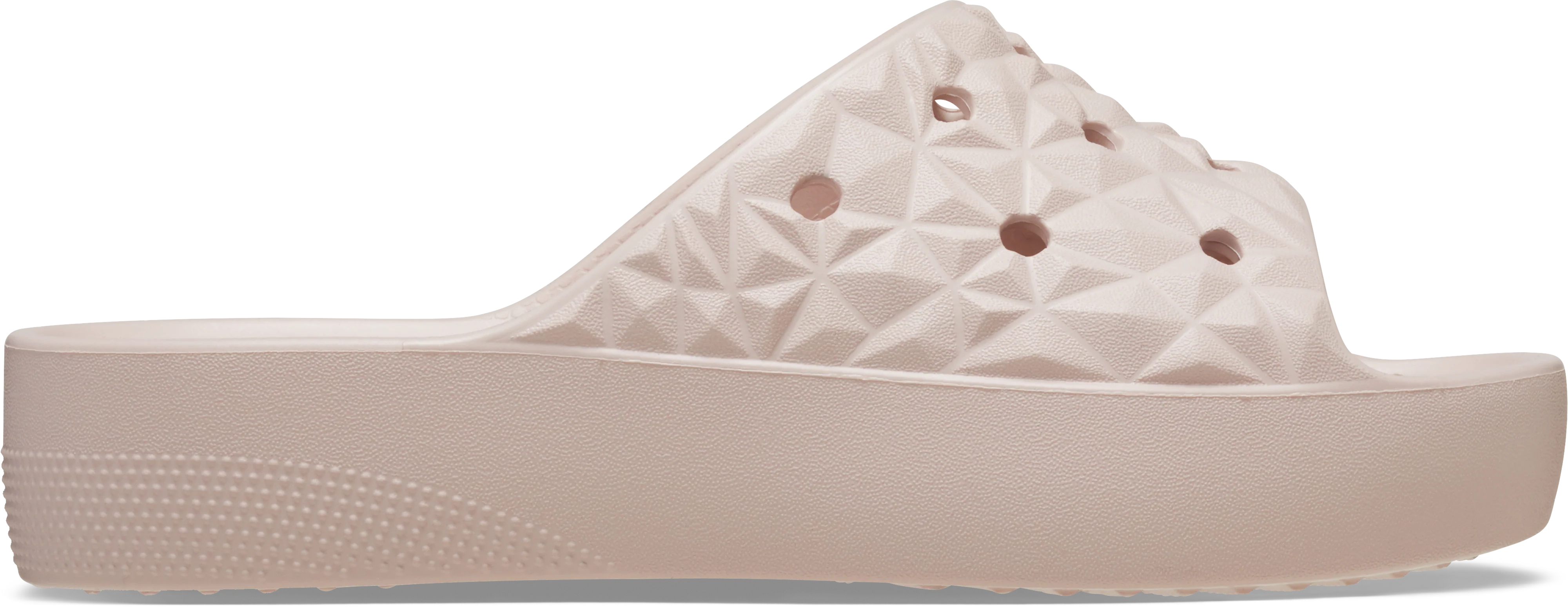 Dámské pantofle crocs classic platform geomtric světle růžová 39-40