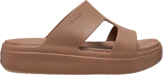 Dámské pantofle Crocs CLASSIC PLATFORM H-Strap hnědá Dámské pantofle Crocs CLASSIC PLATFORM H-Strap hnědá